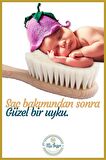 Ma'Vessa %100 Doğal Keçi Kılı Extra Yumuşak Bebek Saç Fırçası - Konak Tarağı (Mini Boy)
