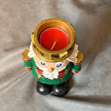 Uretti - Funda 1603 - El Yapımı Kurşun Asker Tealight Mumluk / Biblo - 10 x 14 cm