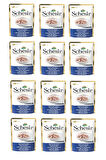 Schesir Pouch Ton Balıklı ve Levrekli Kedi Yaş Maması 85 Gr. X 12 Adet