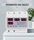 TOMZN Otomatik Faz Seçici ve Yüksek Alçak Voltaj Akım Koruma Rölesi 63A Dahili Kontaktör Yüksel Voltaj Koruyucu Röle
