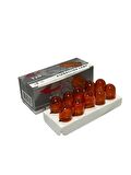 T20 12V 93 21W Dipsiz Turuncu Sinyal, Stop, Far Ampulü 10 Adet