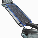 Elektrikli scooter aksesuar koruyucu paspas Sway 2000w YB-F3 mavi kenarlı düz sade