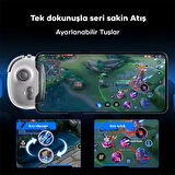 Coofbe 400Mah Bluetooth 5.0 Telefon Joystick Kontrol Telefon Oyun Konsolu Android ve IOS Uyumlu 