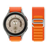 Megafox Samsung Galaxy Watch 3 41mm 20mm Uyumlu Alpine Loop Kordon Örgü İşleme Tasarım Kumaş Kayış