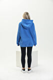 Saks Mavisi Oversize Sweatshırt Hoodie