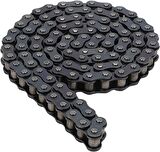 Motosiklet Teker Zinciri 428 / 128 Bakla Oringsiz Düz Siyah Zincir 428*128 L -Arasmoto