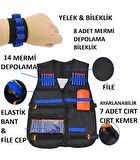 NERF OYUNCAK MERMİ  UYUMLU YELEK  + MERMİ DEPOLAMA BİLEKLİK