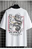 Unisex Osaka Japan Baskılı Oversize Tshirt