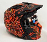 Mt Streetfighter Sv Hellish B5 Modüler Motosiklet Kaskı L