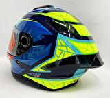 Mt Targo S Diogo Moreira C7 Şeffaf Vizörlü V-14B Kapalı Kask M