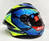 Mt Targo S Diogo Moreira C7 Şeffaf Vizörlü V-14B Kapalı Kask M