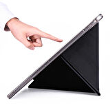 Gpack Apple iPad Pro 12.9 2021 5.Nesil Kılıf Standlı Katlanabilir Pu Silikon tf2