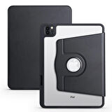 Gpack Apple iPad 10.2 8.Nesil Kılıf Termik Arkası Şeffaf Smart Kapaklı Kalem Bölmeli T1