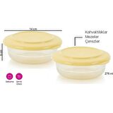 Tupperware Kristalin kase 3 lü 275 Ml