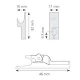 Fil Çıt Çıt Yaylı Bas-Aç Kapak Mekanizma