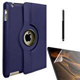 Gpack Apple iPad Mini 1 Kılıf Kapaklı Standlı 360 Dönebilen Koruma dn11  Nano  Kalem