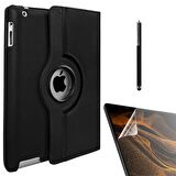 Gpack Apple iPad Mini 4 Kılıf Kapaklı Standlı 360 Dönebilen Koruma dn11  Nano  Kalem