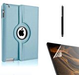 Gpack Apple iPad Mini 4 Kılıf Kapaklı Standlı 360 Dönebilen Koruma dn11  Nano  Kalem