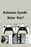 M15 Taşınabilir 4K 2.4G Kablosuz Çift Kol 20000 Klasik Oyunlu Oyun Konsolu Game Stick Retro Ps5 Ps4