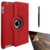 Gpack Apple iPad 9.7 2017 Kılıf Kapaklı Standlı 360 Dönebilen Koruma dn22  Nano  Kalem