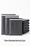 Gri Cepsiz Kargo Poşeti 45x55+5 cm | Yapışkan Bantlı Kargo Zarfı | 5000’li E-Ticaret Poşeti