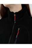 Genius Kadın Polar Yarım Fermuarlı Outdoor Cepli Spor Polar