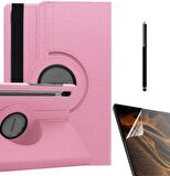 Gpack Samsung Galaxy Tab S7 Fe T730 Kılıf Kapaklı Standlı 360 Dönebilen Koruma dn22  Nano  Kalem