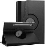 Gpack Samsung Galaxy Tab S7 Fe T737 Kılıf Kapaklı Standlı 360 Dönebilen Koruma dn2