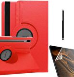 Gpack Samsung Galaxy Tab S7 Fe T737 Kılıf Kapaklı Standlı 360 Dönebilen Koruma dn22  Nano  Kalem