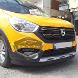 Dacia Lodgy 2012-2022 Uyumlu Üniversal Astra H lip Esnek Ön Lip 2 Parça Tampon Altı Dil Karlık Ön Ek