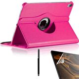 Gpack Apple iPad Pro 12.9 2018 3.Nesil Kılıf Kapaklı Standlı 360 Dönebilen Koruma dn33  Nano  Kalem