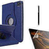 Gpack Apple iPad Pro 12.9 2022 M2 Kılıf Kapaklı Standlı 360 Dönebilen Koruma dn33  Nano  Kalem