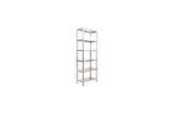 6 Katlı Tekerlekli Galvaniz Çelik Raf - Depo, Arşiv, Kiler, Dosya, Market Rafı 43x93 cm-175 cm-1.00 mm