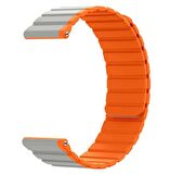 Gpack Amazfit GTR 2e Kordon Solo Loop Mıknatıslı Çift Renk HS53