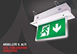 Arsel Arselite AE-2123-L Sıva Altı Acil Çıkış Yönlendirme Armatürü Kesintide 180 Dak. Yanan 500 Lümen LED