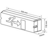 Arsel Betalite AEB-3210-L Acil Çıkış Yönlendirme Armatürü Şebekeden Yanan 500 Lümen