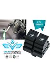 Vw Caddy 2004-2010 Ön Sol Cam Düğmesi Ikili 2 Li 2k0959857a