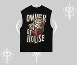 The Owner of House Kedi Arka Baskılı Kolsuz Tshirt