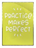 Shop365 Practice Makes Perfect İngilizce Yazı Motivasyon Tablo Çerçeveli P-000631