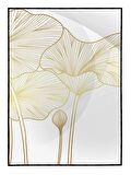 Shop365 Çiçekler Sarı Renkler Modern Tablo Çerçeveli P-000644