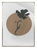 Shop365 Yapraklar ve Şekiller Karışık Renkler Modern Tablo Çerçeveli P-000762