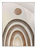Shop365 Bitki Yapraklar ve Şekiller Modern Tablo Çerçeveli P-001098