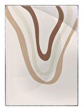 Shop365 Toprak Renk Tonları Tasarım Modern Tablo Çerçeveli P-001448