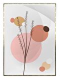 Shop365 Yapraklar ve Şekiller Modern Tablo Çerçeveli P-001542