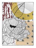 Shop365 Çiçekler Şekiller Modern Dekoratif Modern Tablo Çerçeveli P-001629