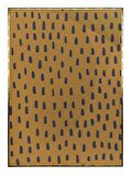 Shop365 Çizgiler Sarı Tonlar Modern Tablo Çerçeveli P-001844