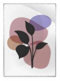 Shop365 Bitki Yapraklar ve Şekiller Modern Tablo Çerçeveli P-002080