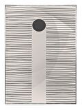 Shop365 Şekiller ve Çizgiler Krem Gri Renkler Modern Tablo Çerçeveli P-002122