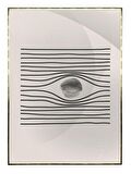 Shop365 El Göz ve Çizgiler Krem Gri Renkler Modern Tablo Çerçeveli P-002139