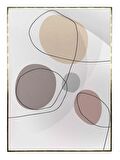 Shop365 Toprak Renk Tonları Tasarım Modern Tablo Çerçeveli P-002166